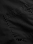 Large men's formal shirt, short sleeve, AERON D555, Black