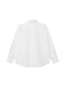 Duża męska koszula wizytowa z długim rękawem AIDEN D555 Biała