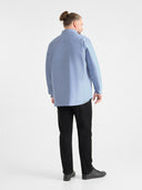 Duża męska koszula RICHARD D555 Błękitna