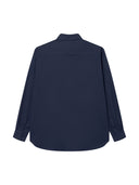 Duża męska koszula RICHARD D555 Granatowa