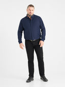 Large Men's Shirt RICHARD D555 Navy Blue