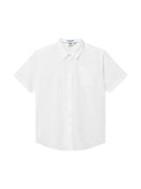 Large men's formal shirt, short sleeves, DELMAR D555, white