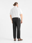 Duża męska koszula wizytowa krótki rękaw JAMES D555 Biała