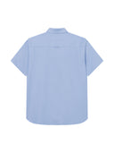 Duża męska koszula wizytowa krótki rękaw JAMES D555 Błękitna