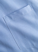 Duża męska koszula wizytowa krótki rękaw JAMES D555 Błękitna