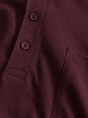 Duża męska koszulka Polo GRANT bawełniana bordowa