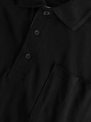 Duża męska koszulka Polo GRANT bawełniana czarna