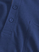 Duża męska koszulka Polo GRANT bawełniana granatowa