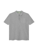 Duża męska koszulka Polo GRANT bawełniana szara