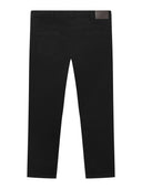 Zestaw duże czarne spodnie jeansowe CLAUDE D555 i duża bawełniana koszula casualowa TOBIAS D555 z fakturą ceglana