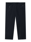 Zestaw wizytowe spodnie chino BRUNO Xtenda Waist granatowe (indigo) i biała koszula wizytowa RICHARD D555