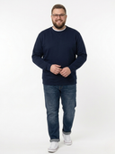 SWEAT navy blue men's over-the-head sweatshirt