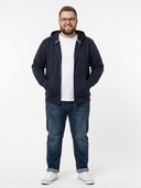 CANTOR Rockford Navy Blue Men's Large Zip-Up Hoodie
