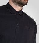 Large men's polo shirt GRANT cotton navy blue