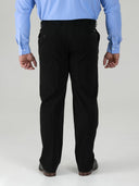 Large Men's Elegant Chino Trousers BRUNO Xtenda Waist Navy Blue (indigo)