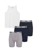 Set of large men's undershirt FABIO D555 white and men's boxers 3-pack DRIVER 2 D555 three colors