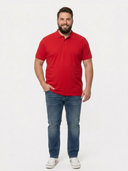 Men's Large Cotton Polo Shirt Superior White
