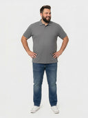 Men's Large Cotton Polo Shirt Superior White