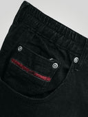 Duże męskie spodnie jeansowe ze stretchem BALFOUR czarne