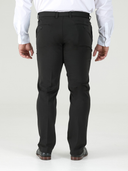 Large Men's Elegant Chino Trousers BRUNO Xtenda Waist Black