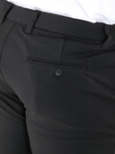 Large Men's Elegant Chino Trousers BRUNO Xtenda Waist Black