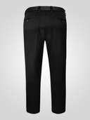 Large Men's Elegant Chino Trousers BRUNO Xtenda Waist Black