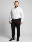 Large Men's Elegant Chino Trousers BRUNO Xtenda Waist Black