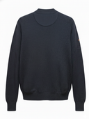 Duży męski sweter bawełniany na zamek THOMAS w kolorze granatowym