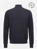 CARTER Men's Large Cotton Sweater with Half Zip, Navy Blue