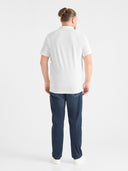 Duża męska koszulka Polo bawełniana Polo PORA210 Biała