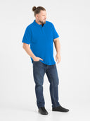 Duża męska koszulka polo bawełniana Polo PORA210 Ciemnoniebieska