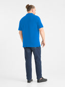 Duża męska koszulka polo bawełniana Polo PORA210 Ciemnoniebieska