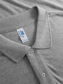 Duża męska koszulka Polo bawełniana Polo PORA210 Szara