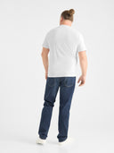 Duży męski T-shirt bawełniany premium JHK TSRA190 Biały