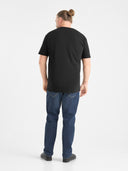 Duży męski T-shirt bawełniany premium JHK TSRA190 Czarny