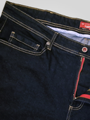 AMBROSE D555 Men's Large Regular Fit Jeans Dark Blue