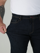 AMBROSE D555 Men's Large Regular Fit Jeans Dark Blue