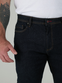 AMBROSE D555 Men's Large Regular Fit Jeans Dark Blue