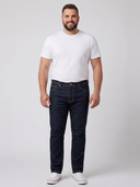 AMBROSE D555 Men's Large Regular Fit Jeans Dark Blue