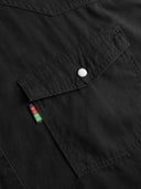 Duża męska koszula jeansowa regular fit WESTERN Czarna